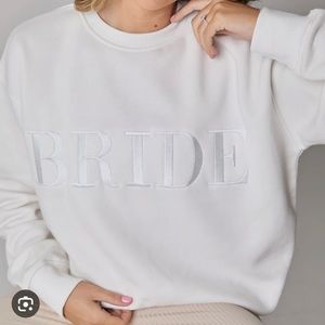 White 'Bride' Sweatshirt